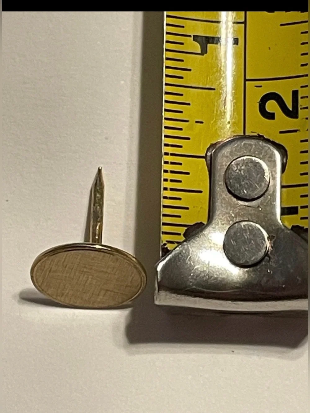 14K Yellow Solid Gold Foster Tie Tack